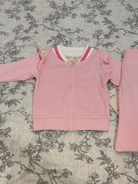 Paris Hilton Pink Ruffle Zip Hoodie Kids Matching Set